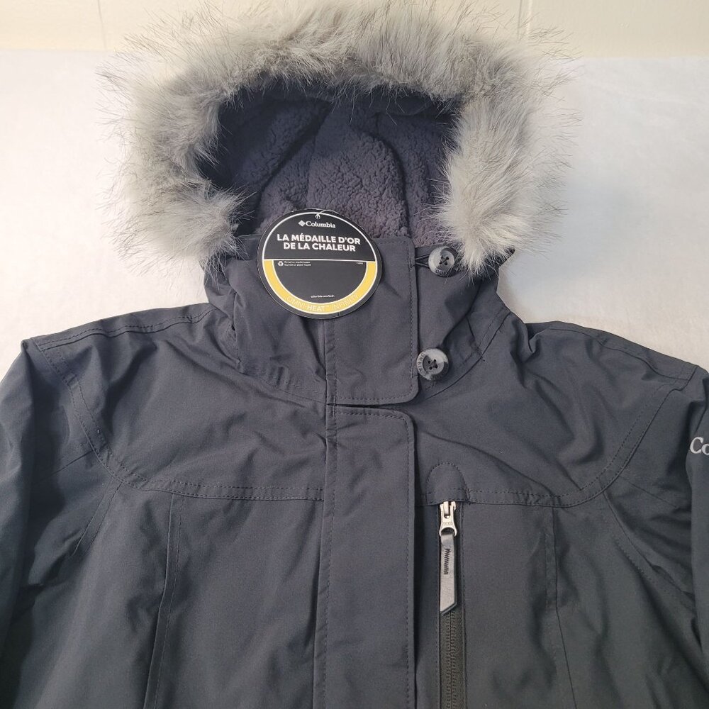 Columbia Watson Lake Women's Black Faux Hood Insulated Winter Jacket Size XS NWT - Picture 4 of 12